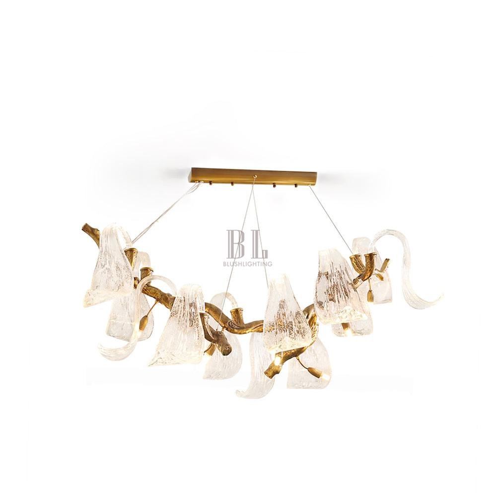 Icarus Wings Horizontal Branch Chandelier - L 39.4″ x W 15.7″ x H 15.7″ / L 100cm x W 40cm x H 40cmBlushlighting