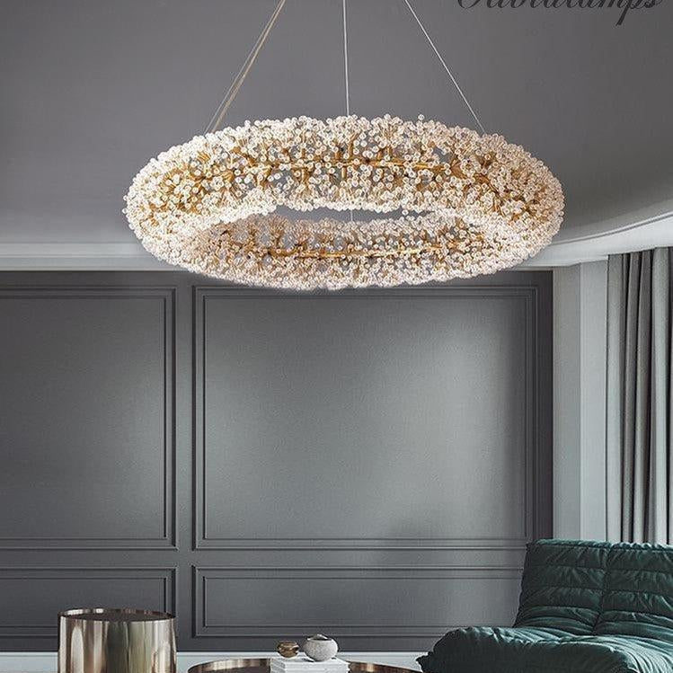 Iissabelle Flower Crystal Chandelier - Diameter 70 cm ( 28 in )Blushlighting
