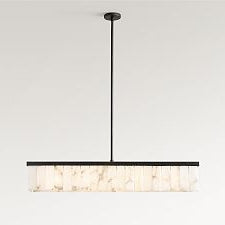 Windham Alabaster Linear Chandelier (49")
