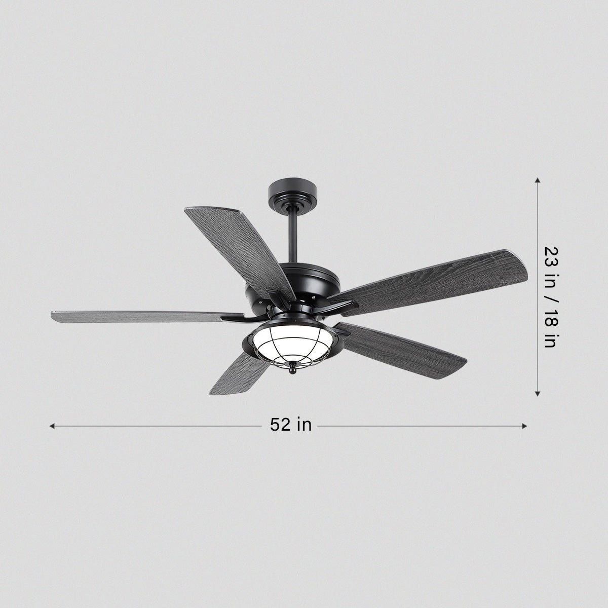 Indoor/Outdoor Ceiling Fans Farmhouse Modern Style 52" - Blushlighting