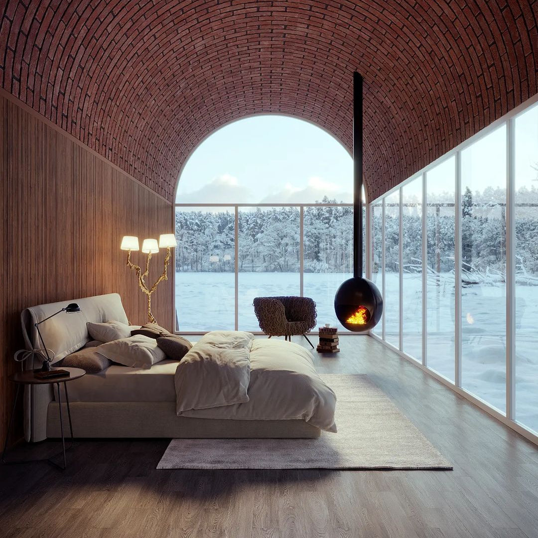 Ines Brass Three-Light Floor Lamp - Ø 31.5″ × H 78.7″Brass / WhiteUS PlugBlushlighting