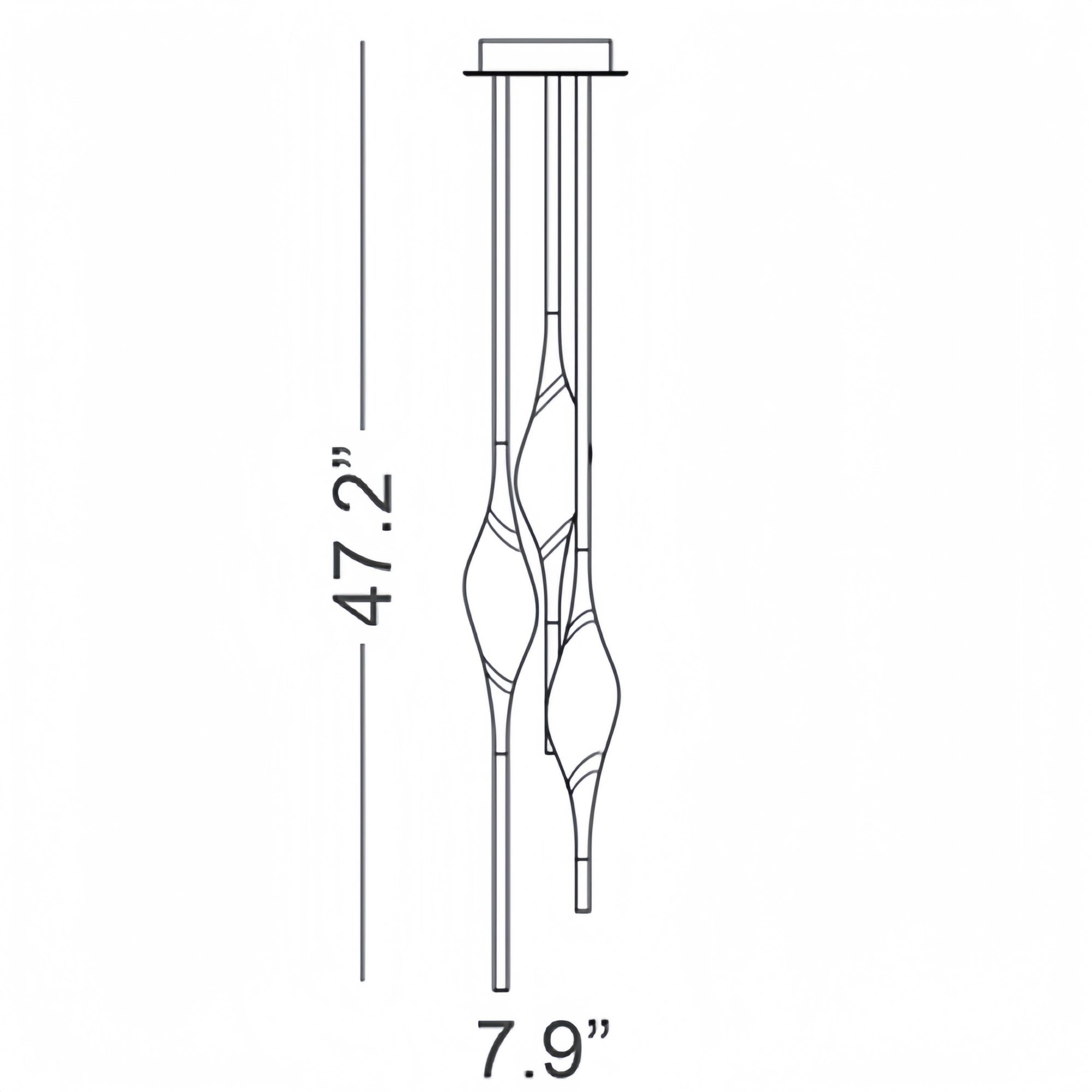 Il Pezzo 12 Round Chandelier 3-Light-Blushlighting