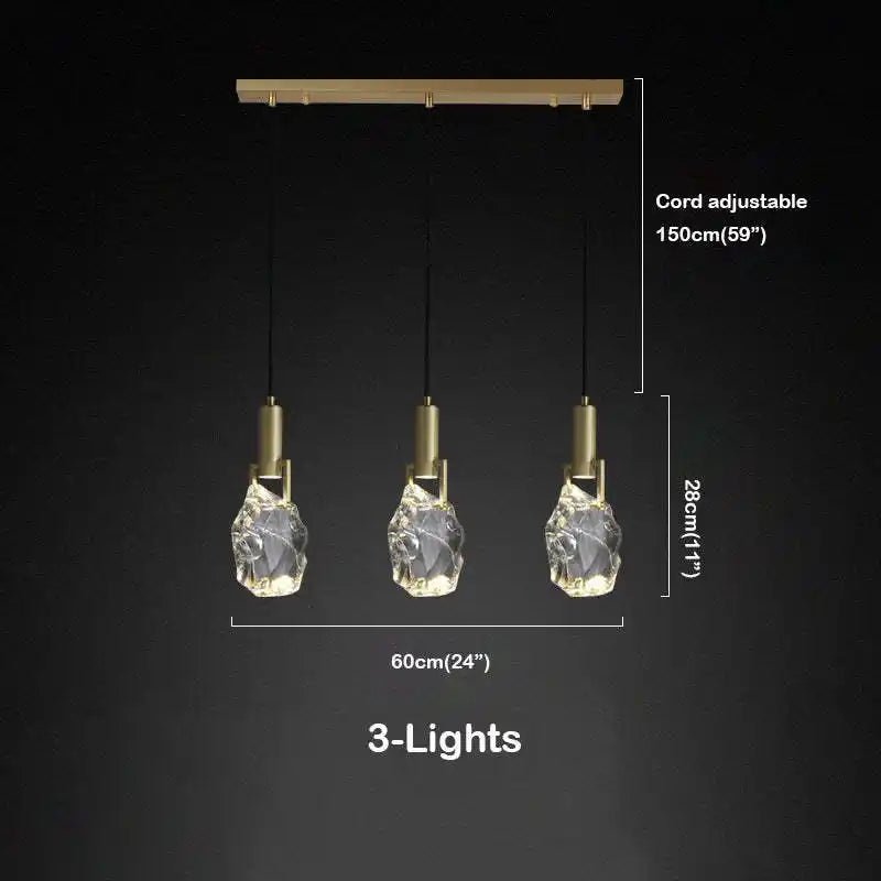 Irregular crystal pendant 6 styles - Blushlighting