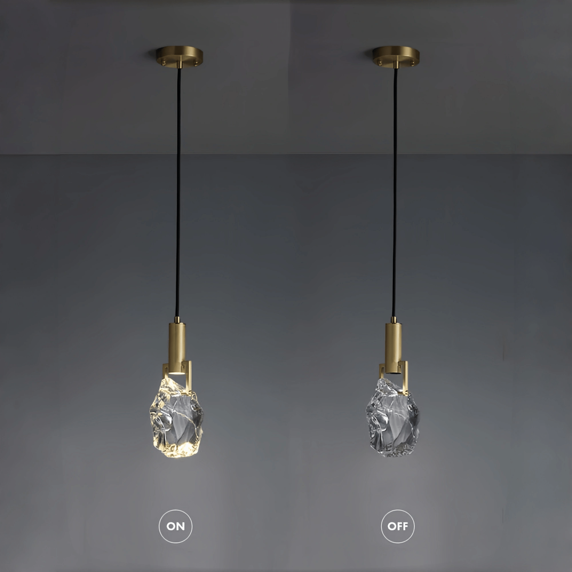 Irregular crystal pendant 6 styles - Blushlighting