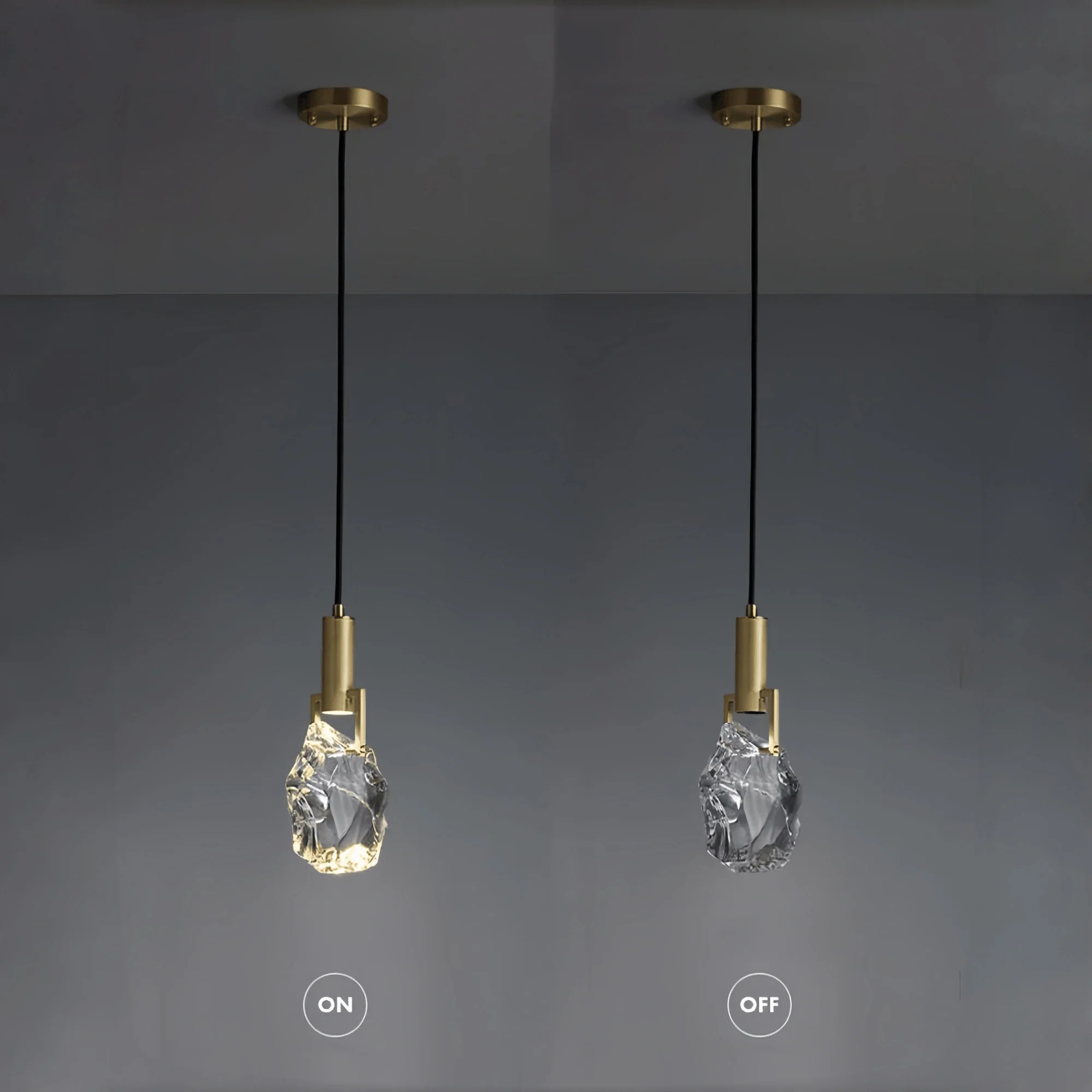 Irregular crystal pendant 6 styles - Blushlighting