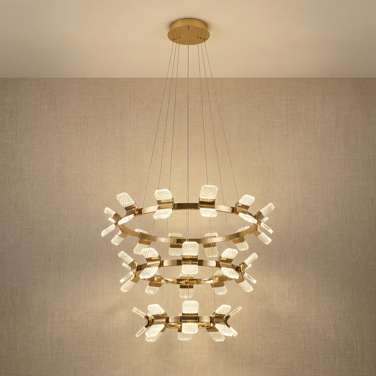 Isadora Foyer Chandelier Contemporary - Blushlighting