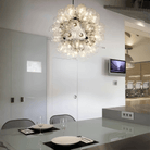 Italian Designer Creative Glass Ball Chandelier Scandinavian Dandelion Hallway/Entryway/Staircase Light Fixture - Blushlighting