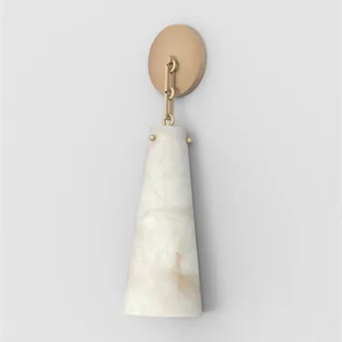 Kevin Javad Alabaster Wall Sconce, Designer Wall Lights Wall Sconce Kevinstudiolives Brass