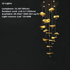 Jenissa Vintage Crystal Staircase Chandelier High Ceiling Luxury Lighting-