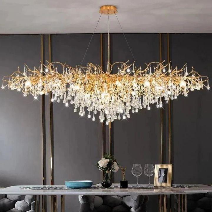 Kairos Dining Room Branch Chandelier - L180cm (L70¾")Blushlighting