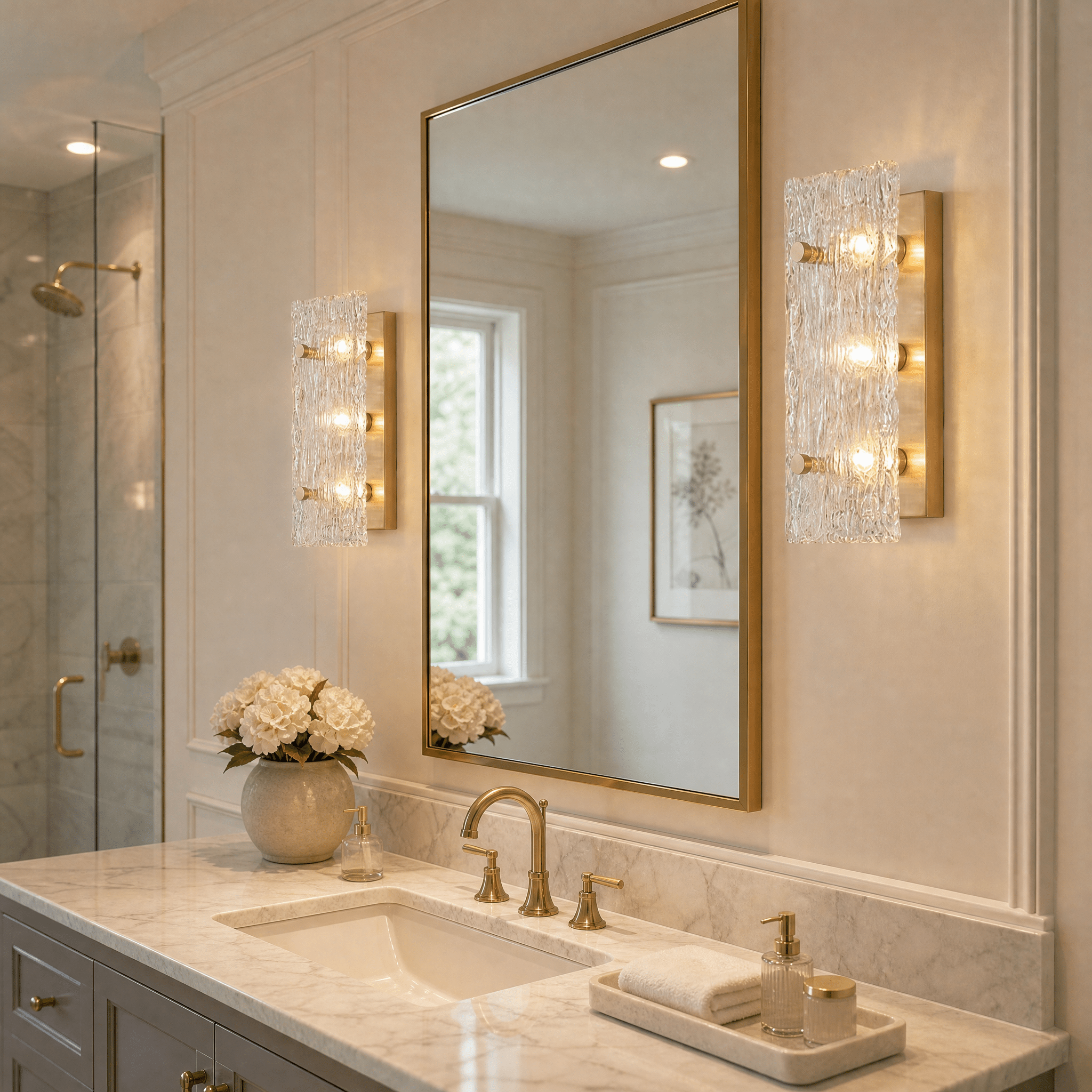 Knox Glass Wall Sconce 16" - L15.7" × W4.7" × H5.9" (L40 × W12 × H15 cm)Blushlighting