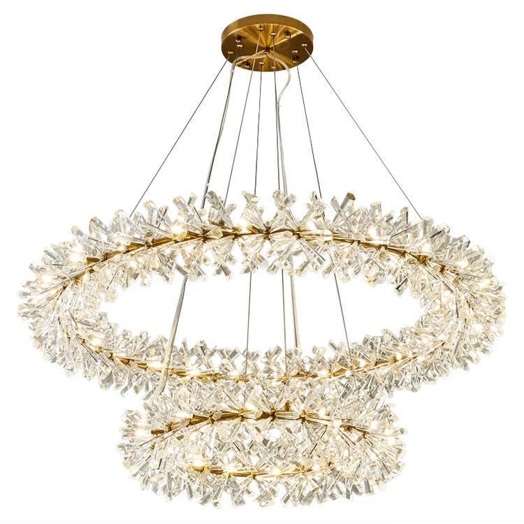 Kylia Ring Crystal Chandelier - Blushlighting