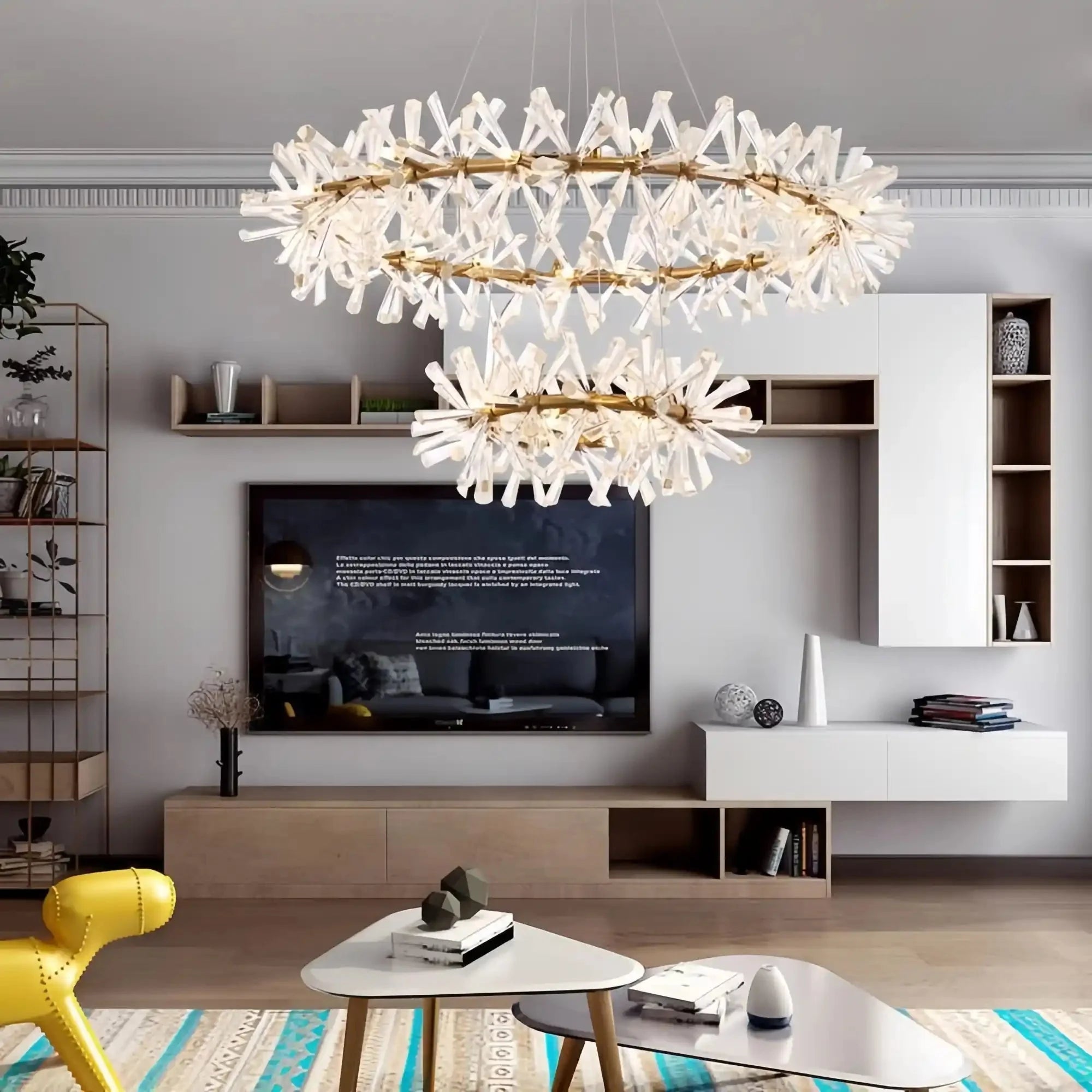 Kylia Ring Crystal Chandelier - Diameter 40 cm ( 15.7 in )Blushlighting