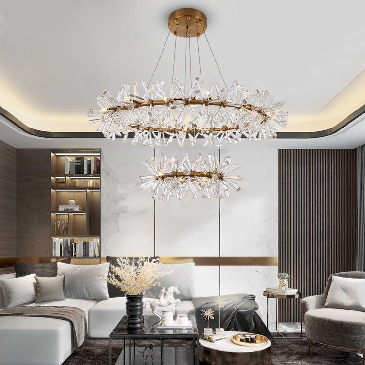 Kylia Ring Crystal Chandelier - Blushlighting