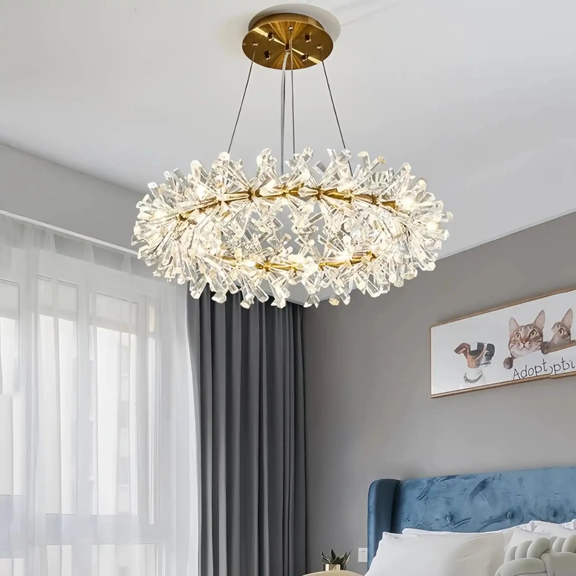 Kylia Ring Crystal Chandelier - Blushlighting