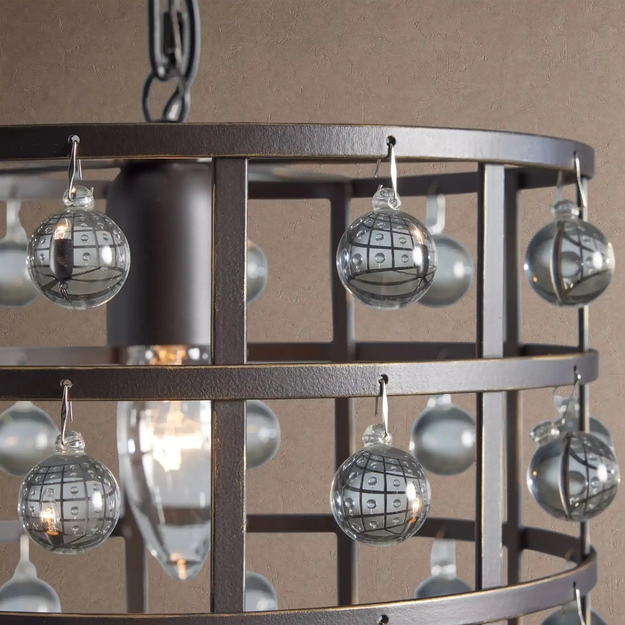 La Cage Pendant - 8"BlackBlushlighting