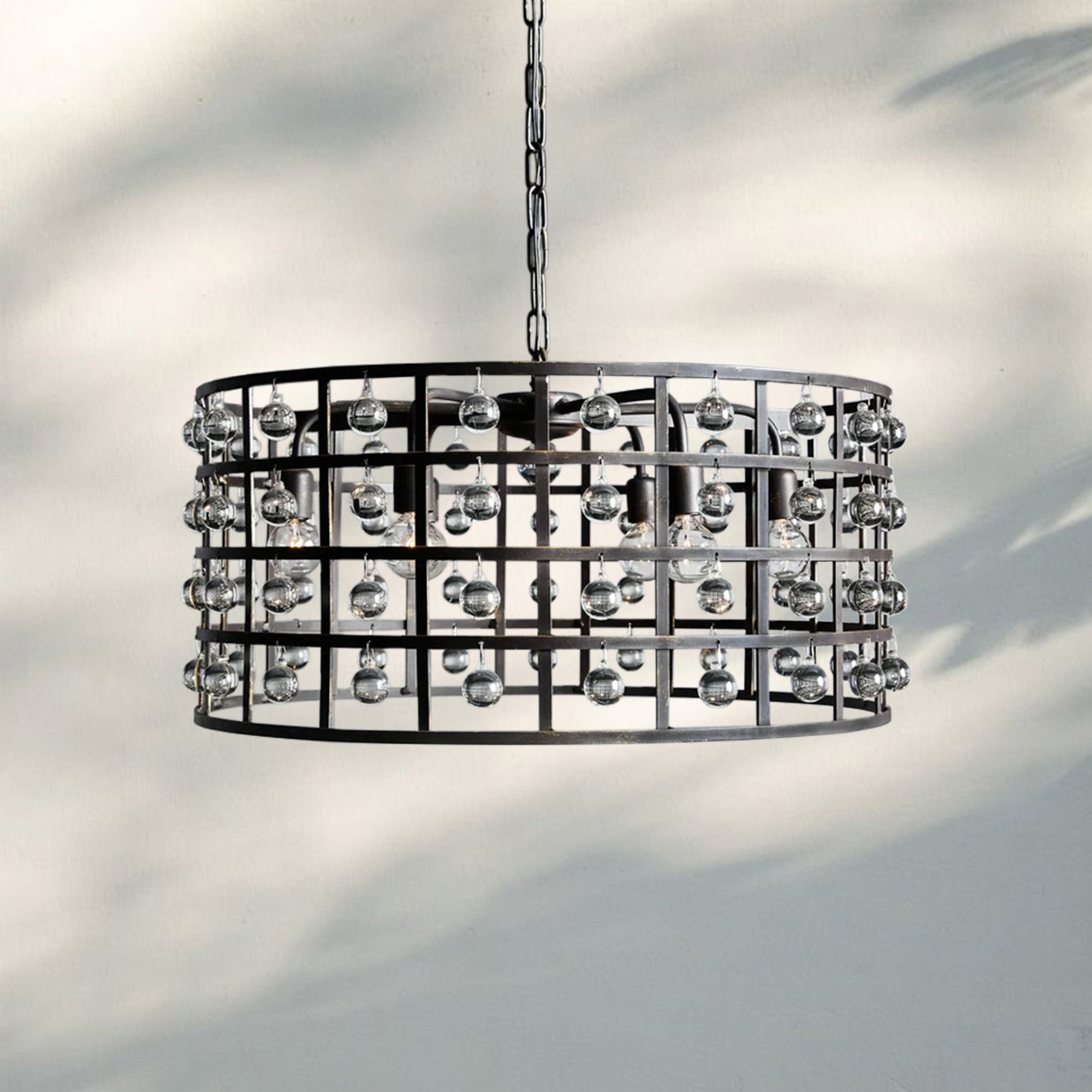 La Caged Round Chandelier 6/8/12 Light-