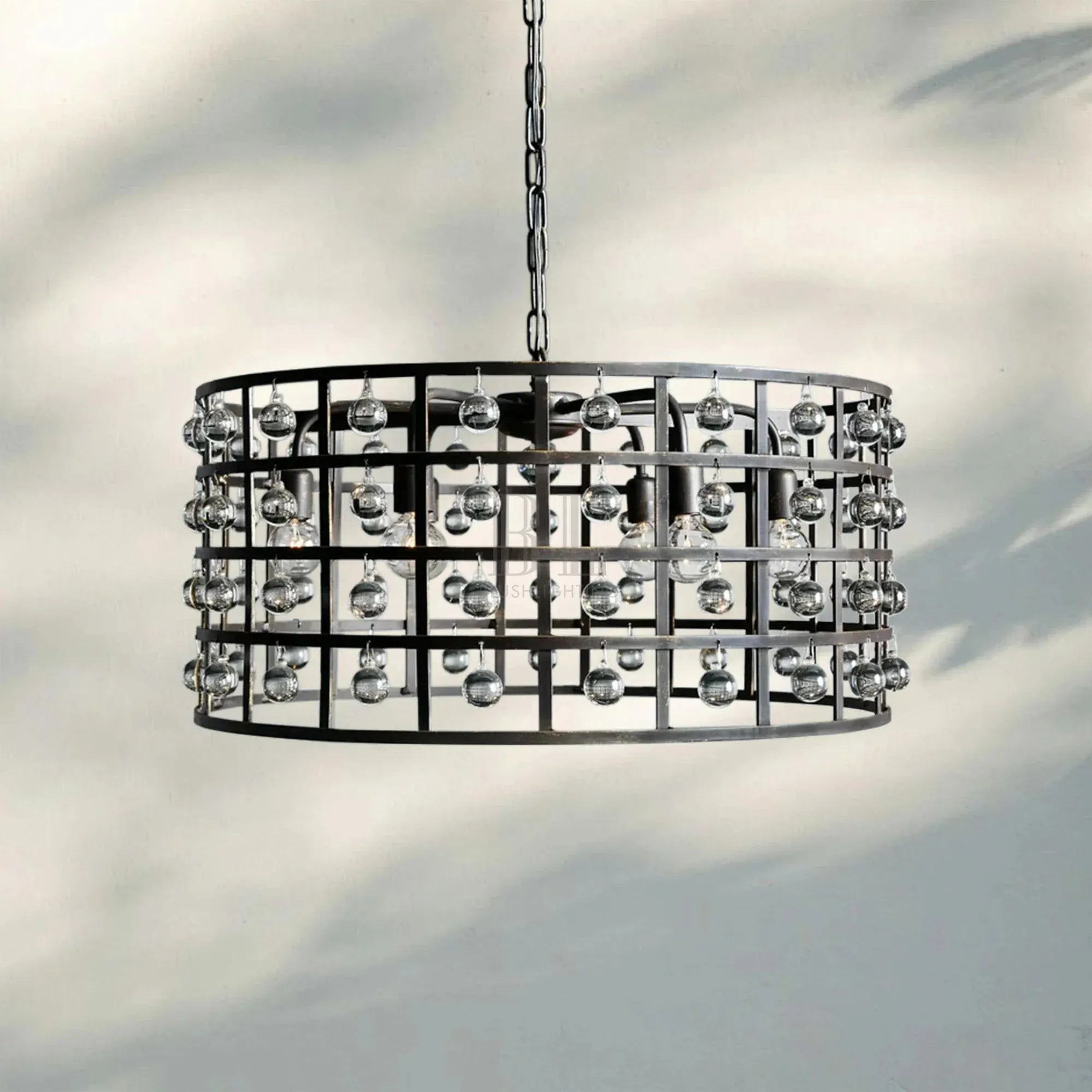 La Caged Round Chandelier 6/8/12 Light-