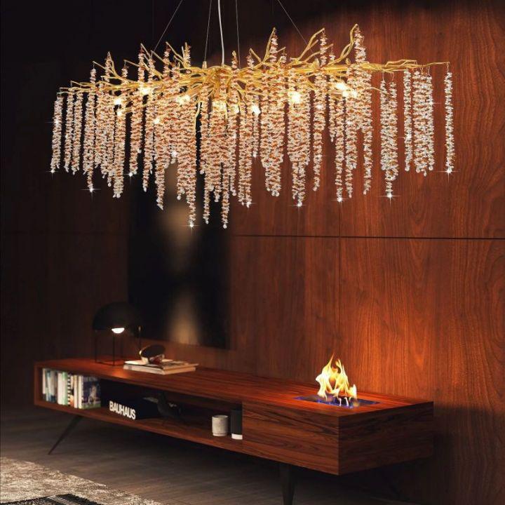 Lacuna Dining Room Branch Chandelier - L120 (L47¼")Blushlighting