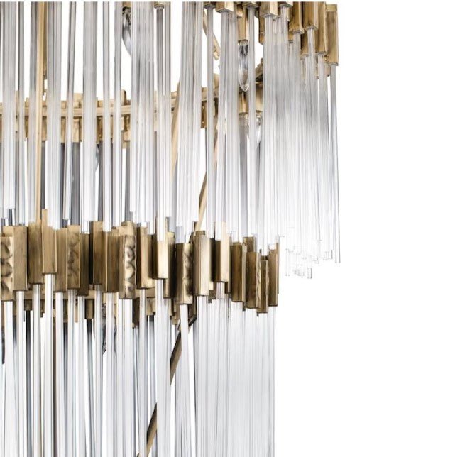 Large Elegant Multi-layers Glam Glass Chandelier for High-ceiling Staircase/Entryway/Living/meeting Room-Chandeliers, Dining Room-Blushlighting-Blushlighting