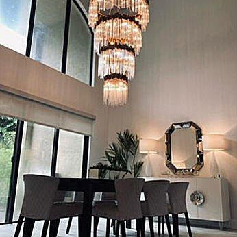 Large Elegant Multi-layers Glam Glass Chandelier for High-ceiling Staircase/Entryway/Living/meeting Room-Chandeliers, Dining Room-Blushlighting-Blushlighting