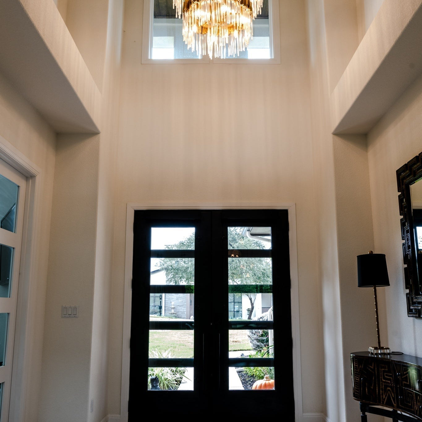 Large Elegant Multi-layers Glam Glass Chandelier for High-ceiling Staircase/Entryway/Living/meeting Room-Chandeliers, Dining Room-Blushlighting-Blushlighting