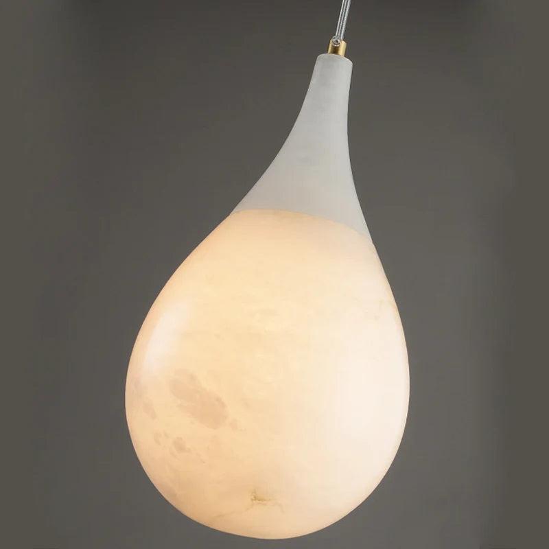 Larry Alabaster Rain Modern Pendant Light-Pendant Light-Blushlighting