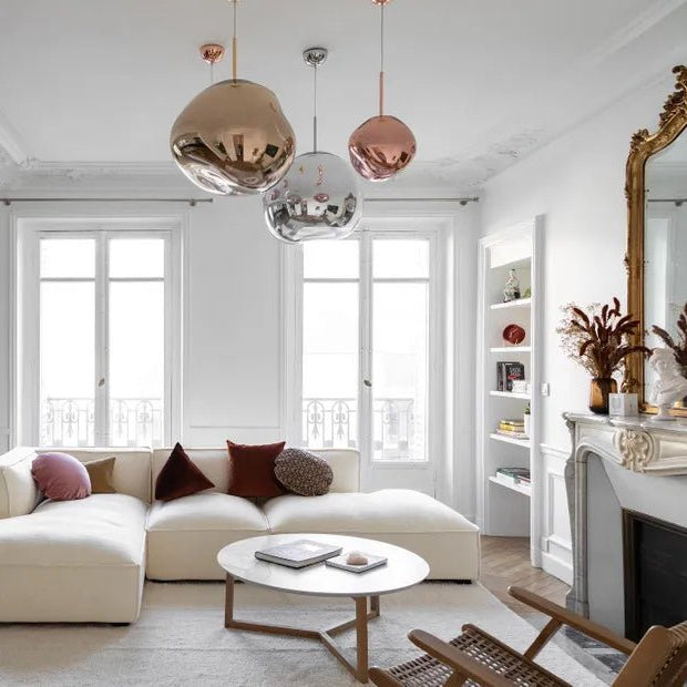 Lava Chandelier Villa Loft Duplex Stairwell Pendant Light - Gold5 Balls - Style ABlushlighting