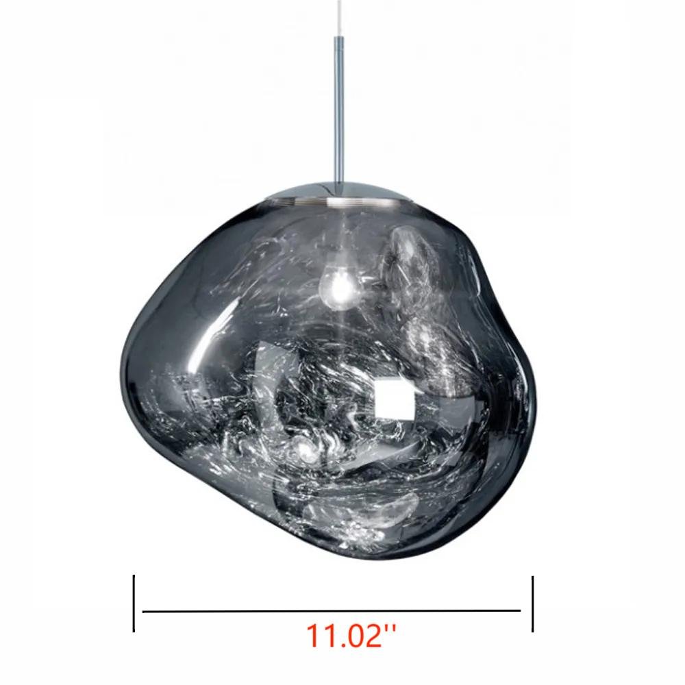 Lava Chandelier Villa Loft Duplex Stairwell Pendant Light - Silver1 Ball - DIA 11.02'' / 28cmBlushlighting