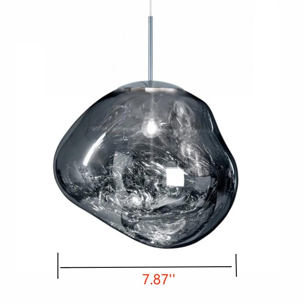 Lava Chandelier Villa Loft Duplex Stairwell Pendant Light - Silver1 Ball - DIA 7.87'' / 20cmBlushlighting