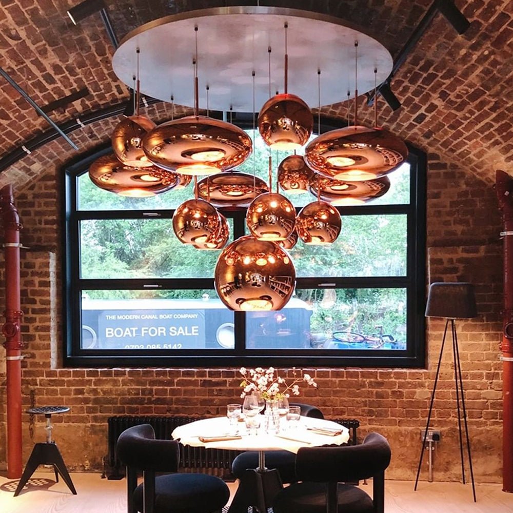 Lava Chandelier Villa Loft Duplex Stairwell Pendant Light - Gold16 BallsBlushlighting