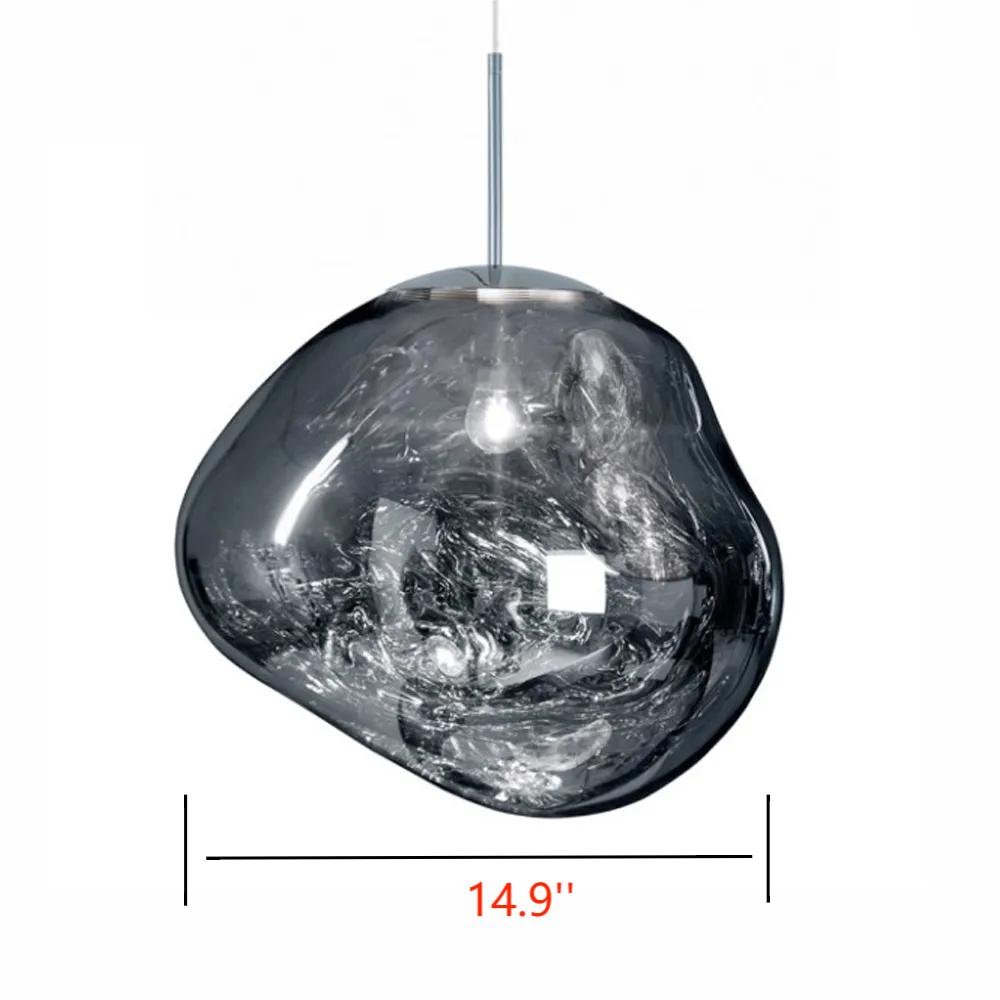 Lava Chandelier Villa Loft Duplex Stairwell Pendant Light - Silver1 Ball - DIA 14.9'' / 38cmBlushlighting