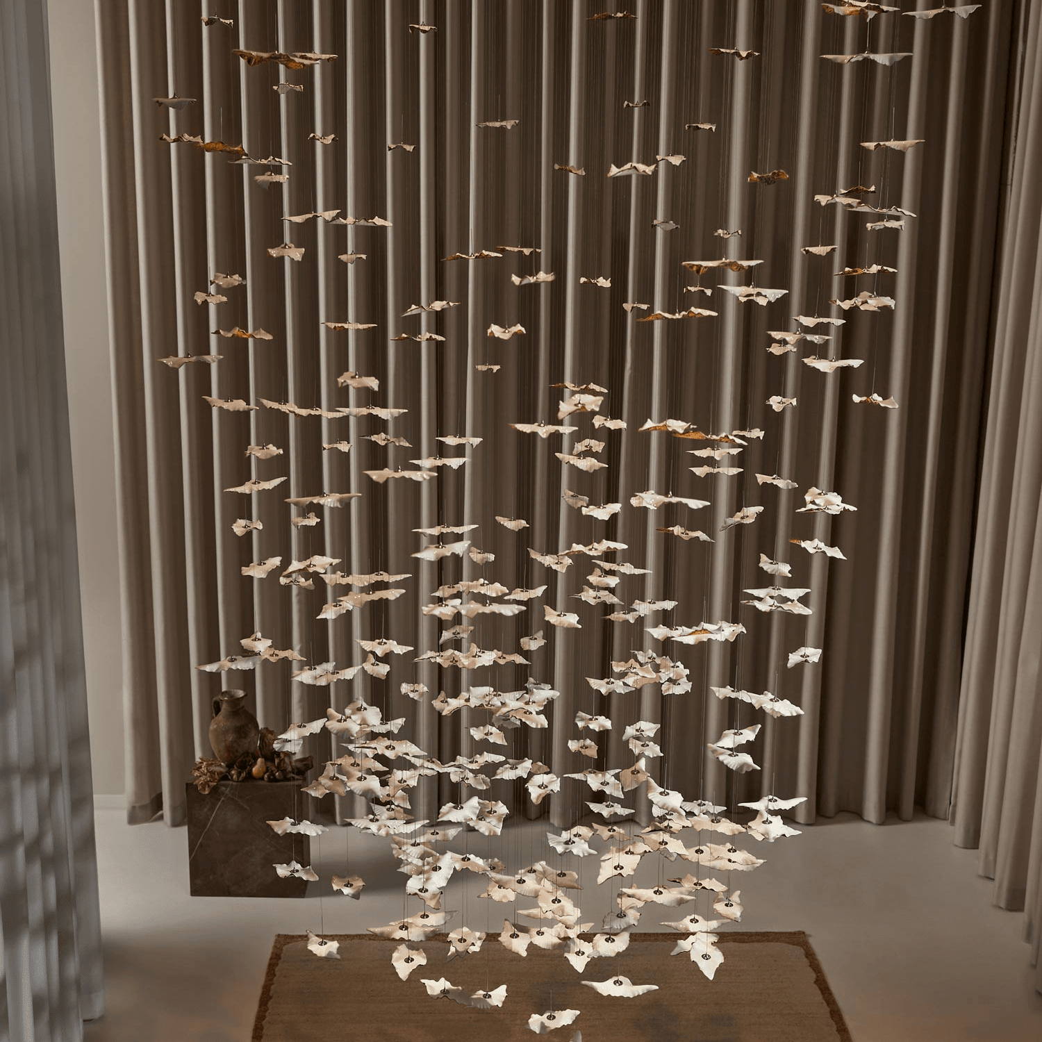 Leaf Twisted Sculptural Customize Chandelier - Support Customized DrawingsBlushlighting