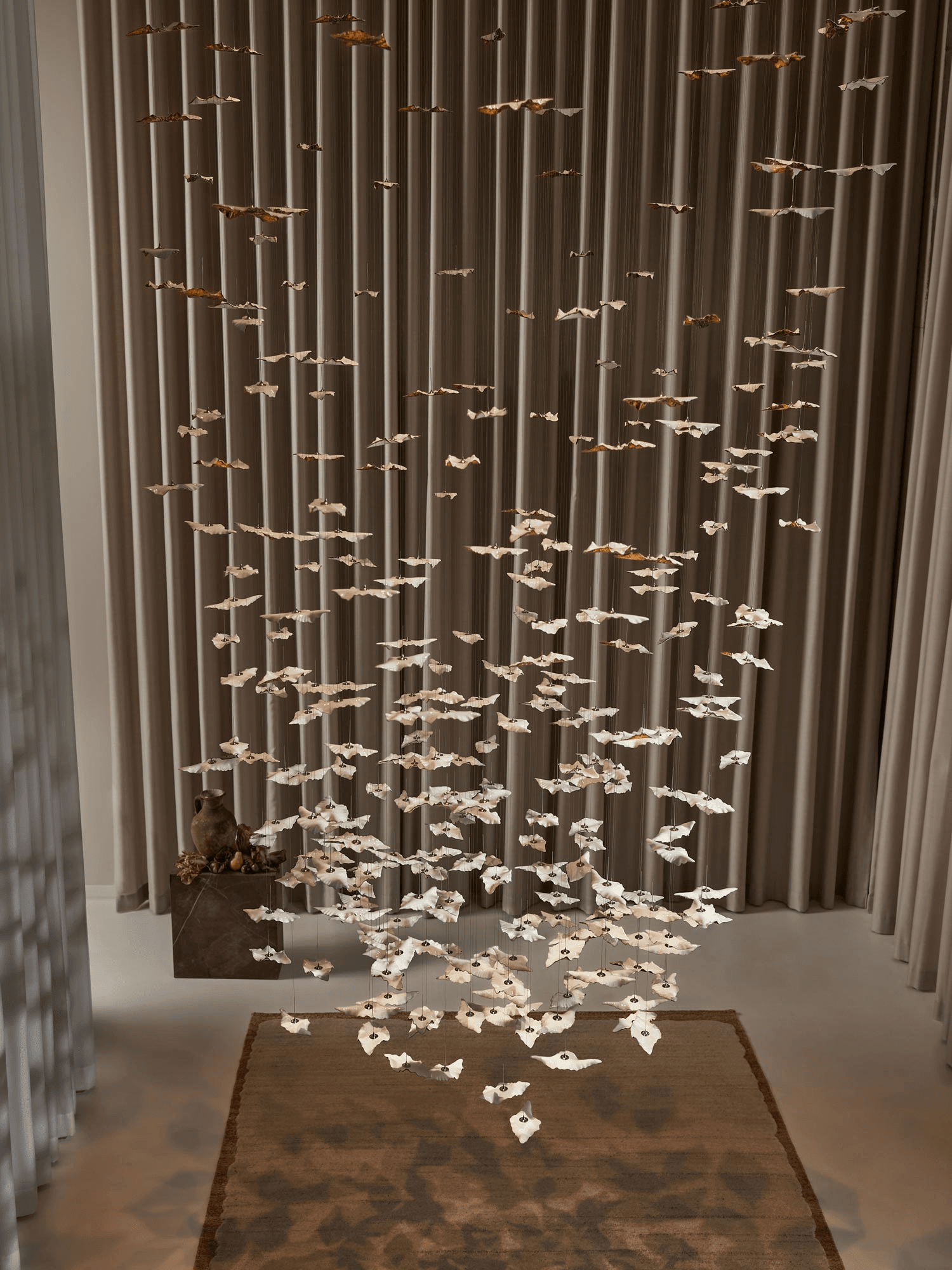 Leaf Twisted Sculptural Customize Chandelier - Support Customized DrawingsBlushlighting