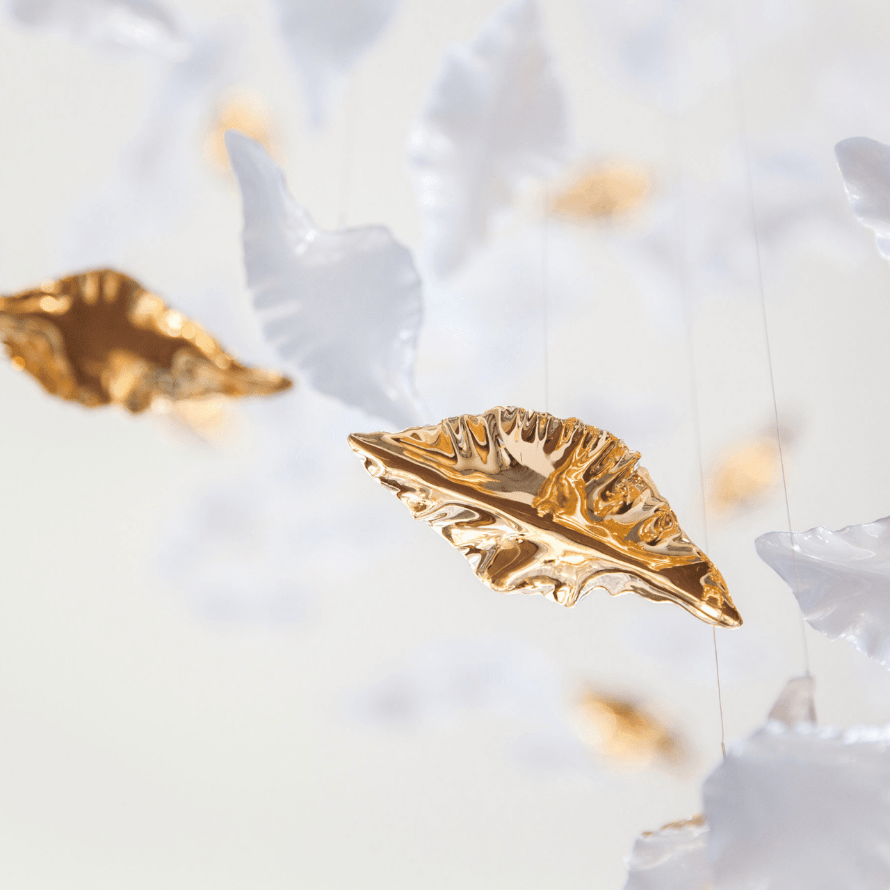 Leaf Twisted Sculptural Customize Chandelier - Support Customized DrawingsBlushlighting