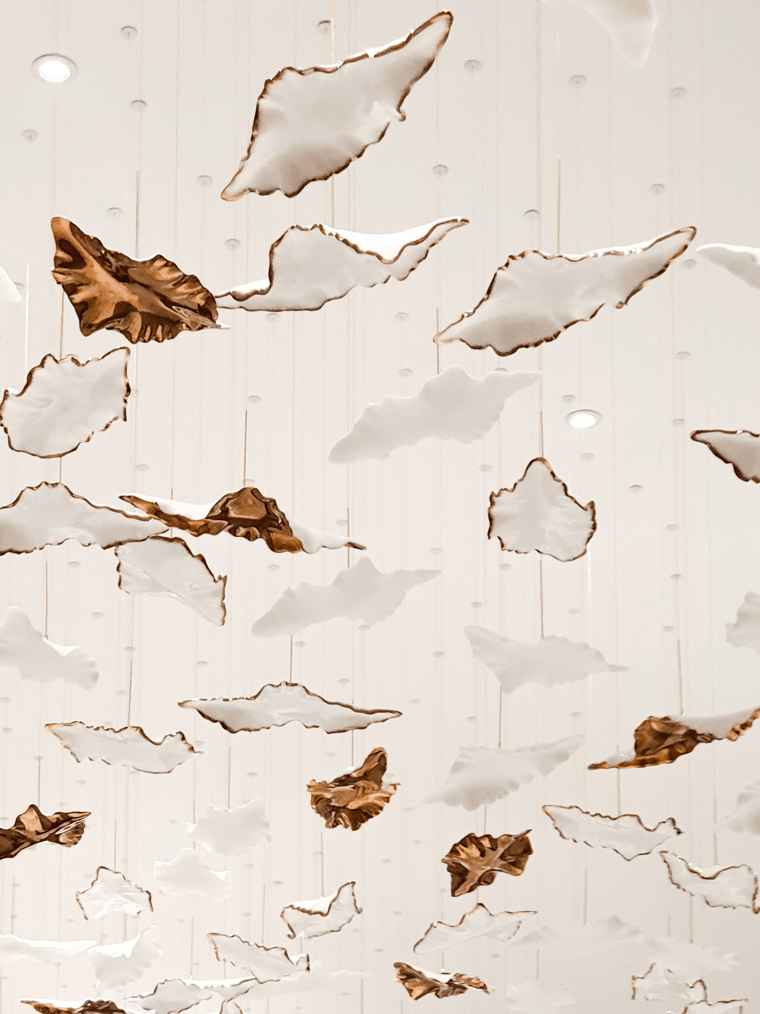 Leaf Twisted Sculptural Customize Chandelier - Support Customized DrawingsBlushlighting