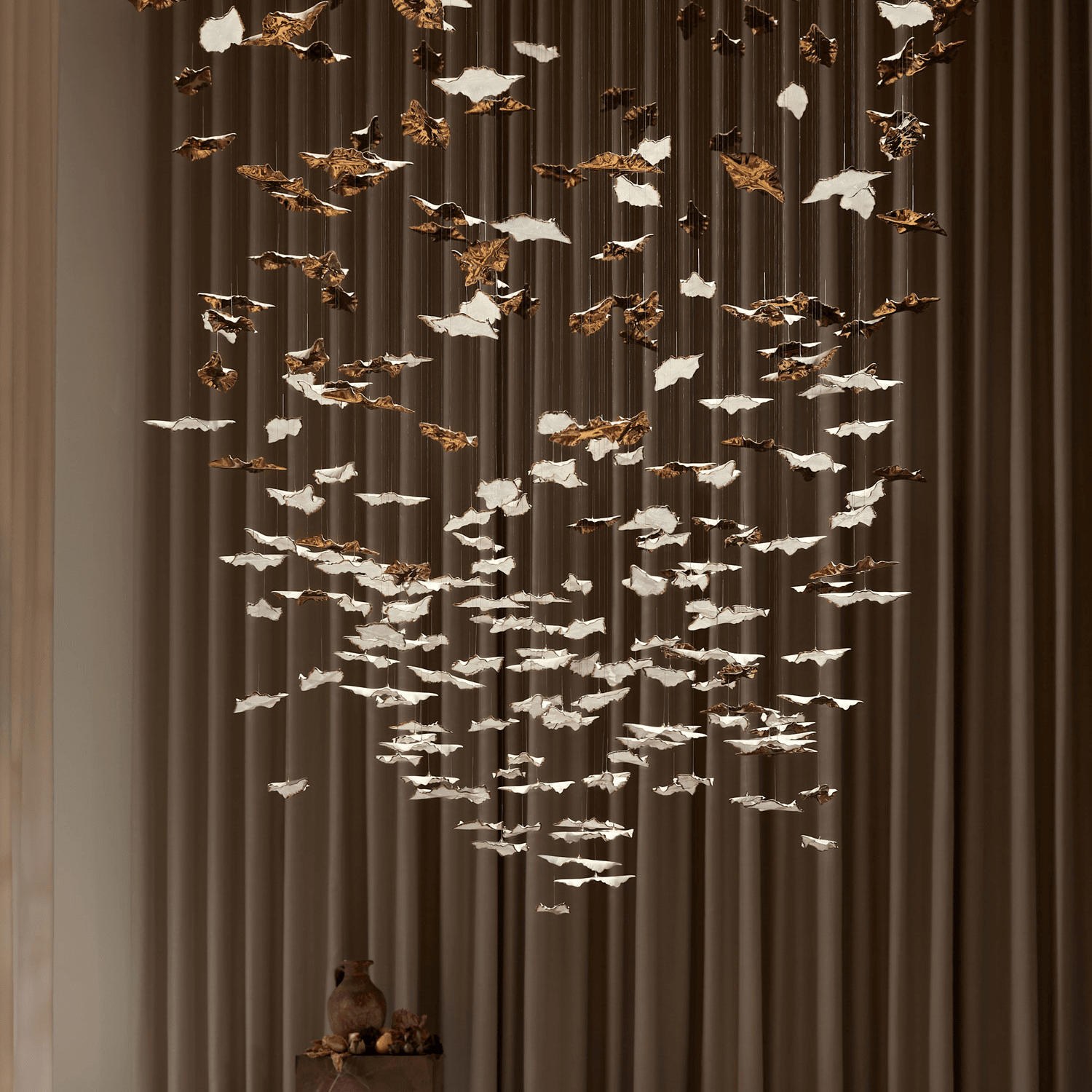 Leaf Twisted Sculptural Customize Chandelier - Support Customized DrawingsBlushlighting