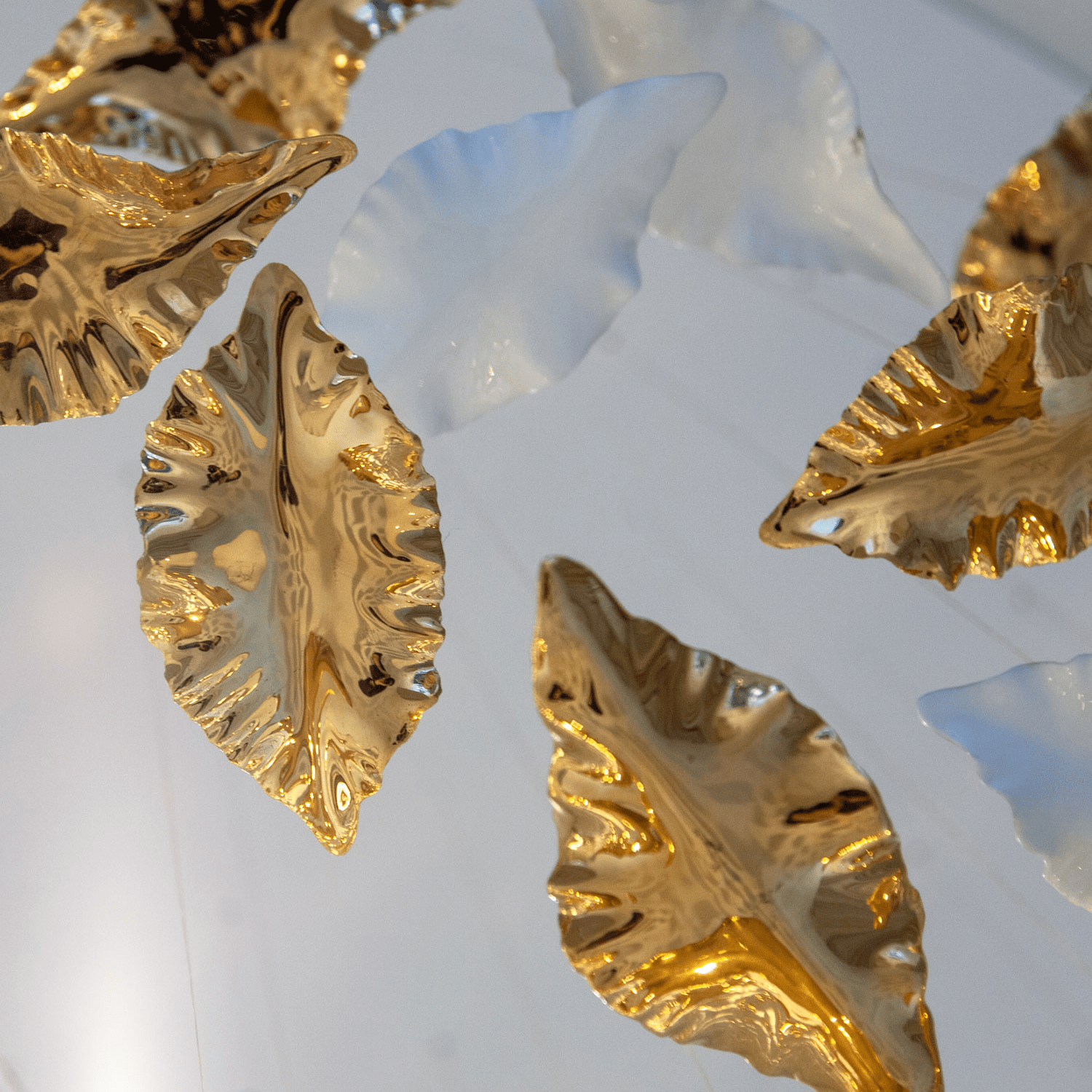 Leaf Twisted Sculptural Customize Chandelier - Support Customized DrawingsBlushlighting