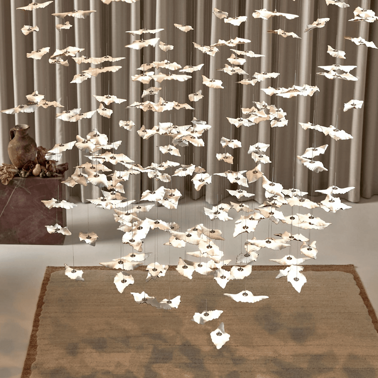Leaf Twisted Sculptural Customize Chandelier - Support Customized DrawingsBlushlighting