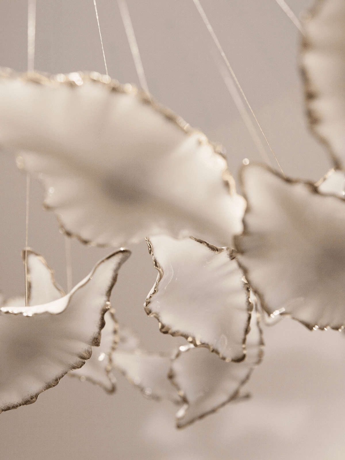 Leaf Twisted Sculptural Customize Chandelier - Support Customized DrawingsBlushlighting