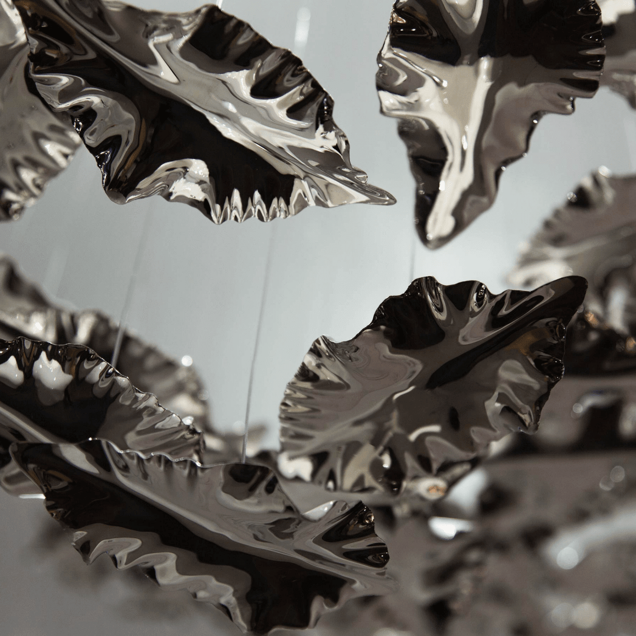 Leaf Twisted Sculptural Customize Chandelier - Support Customized DrawingsBlushlighting