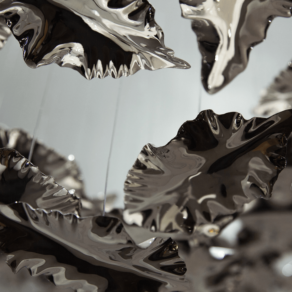 Leaf Twisted Sculptural Customize Chandelier - Support Customized DrawingsBlushlighting