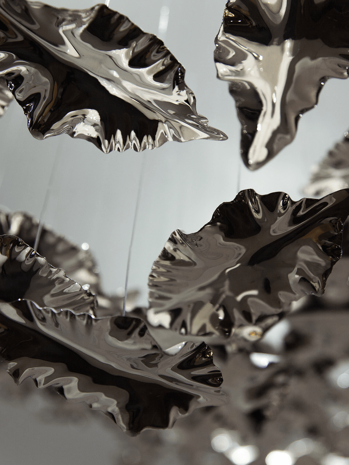Leaf Twisted Sculptural Customize Chandelier - Support Customized DrawingsBlushlighting