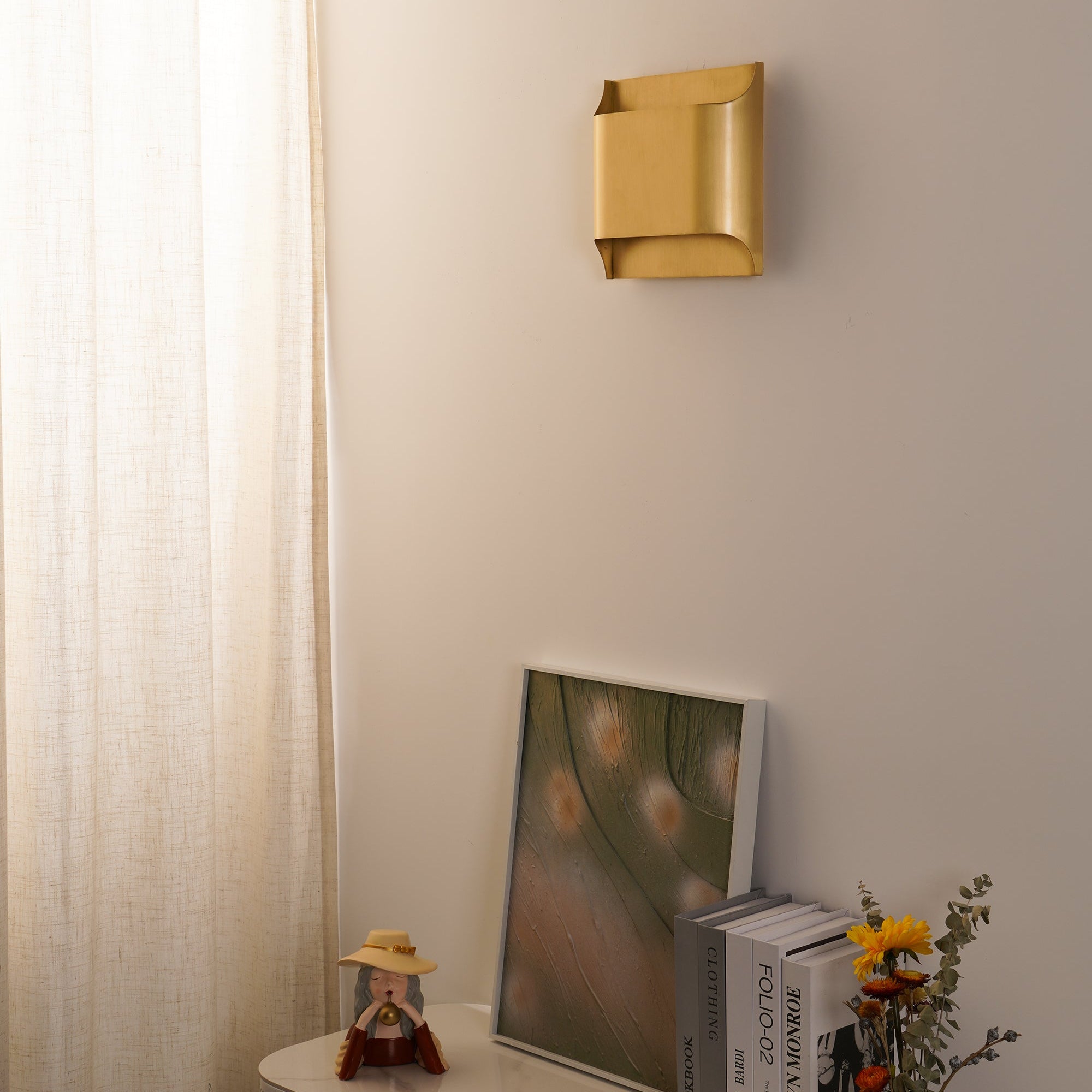 Leclerc Wall Lamp - ∅ 9.8″ x H 9.8″ / Dia 25cm x H 25cmBrassBlushlighting