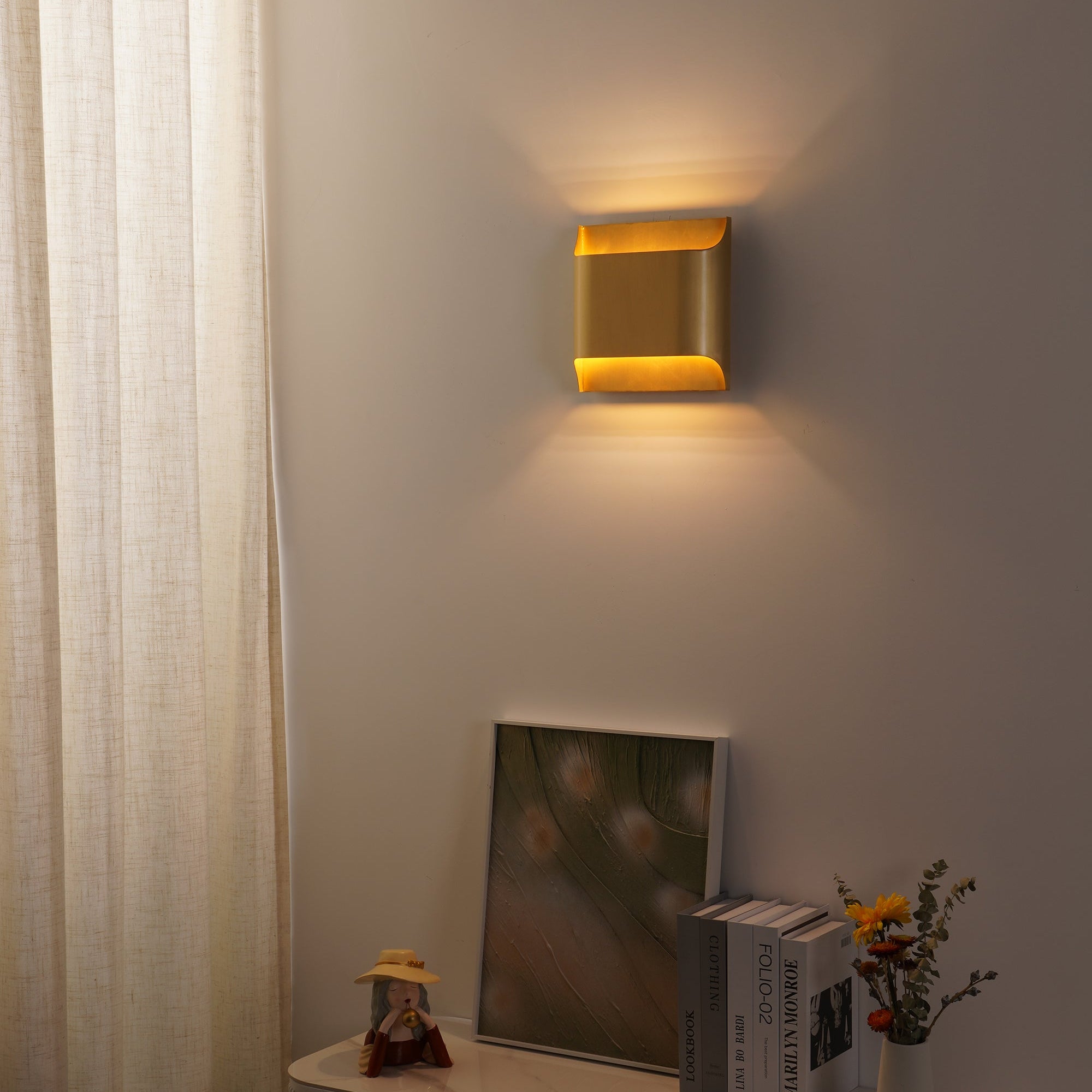 Leclerc Wall Lamp - ∅ 9.8″ x H 9.8″ / Dia 25cm x H 25cmBrassBlushlighting