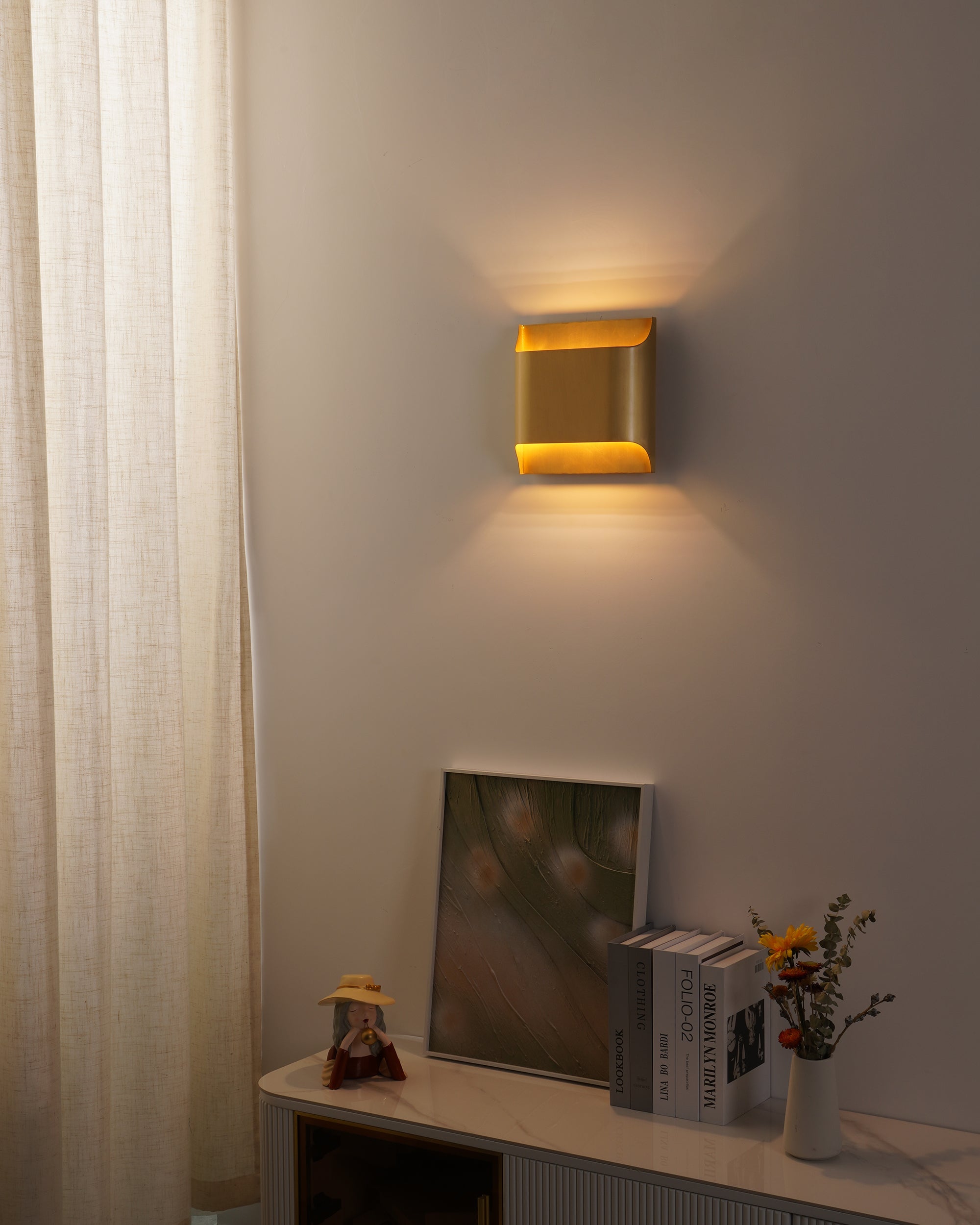 Leclerc Wall Lamp - ∅ 9.8″ x H 9.8″ / Dia 25cm x H 25cmBrassBlushlighting