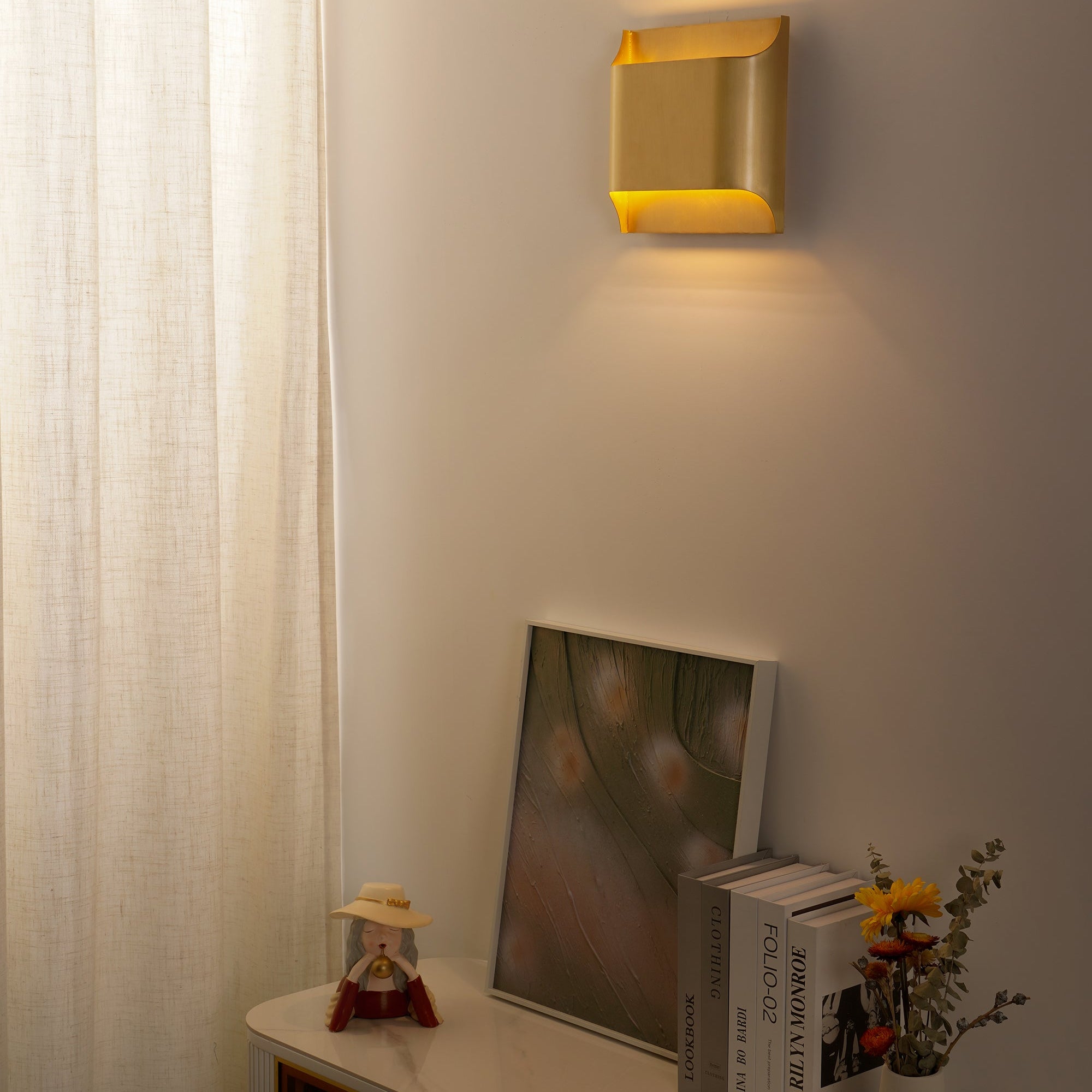 Leclerc Wall Lamp - ∅ 9.8″ x H 9.8″ / Dia 25cm x H 25cmBrassBlushlighting