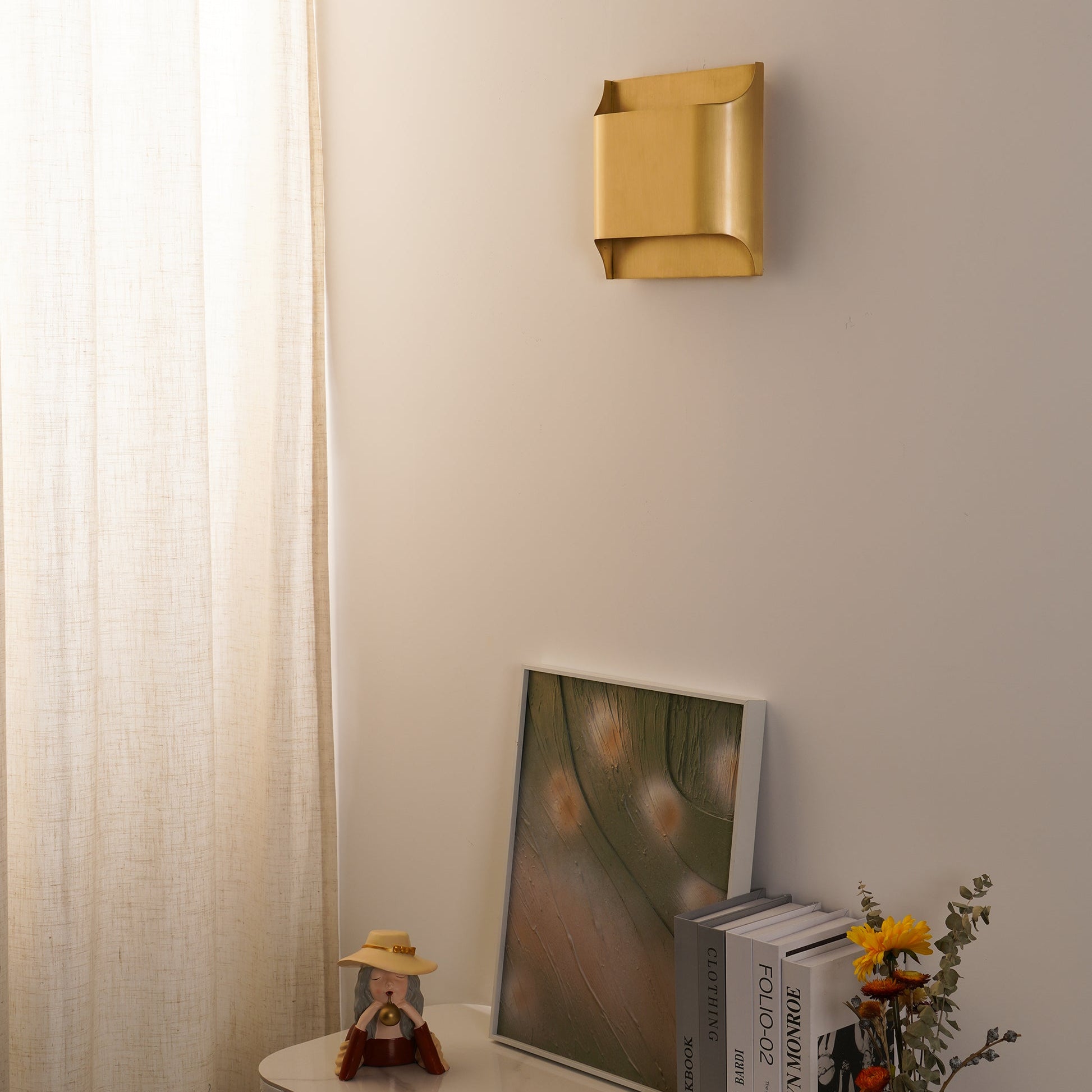 Leclerc Wall Lamp - ∅ 9.8″ x H 9.8″ / Dia 25cm x H 25cmBrassBlushlighting