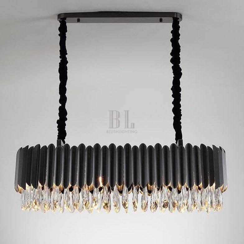 Legance Dining Room Chandelier, Black-Blushlighting-Blushlighting
