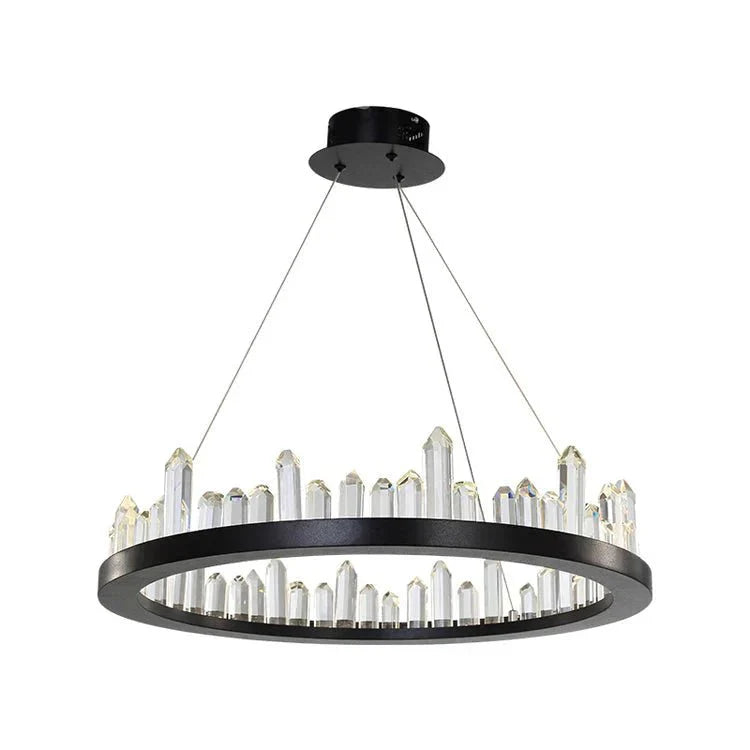Leti Crystal Round Chandelier - Blushlighting